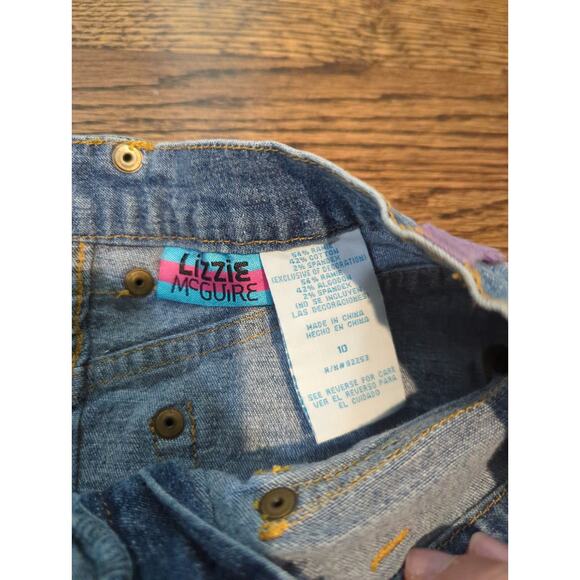 Vintage Lizzy McGuire Girls Embroidered Denim Skirt - Picture 4 of 6